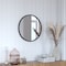 Flash Furniture 20" Round Black Metal Framed Accent Wall Mirror HFKHD-0GD-CRE8-981315-GG - alternate 1